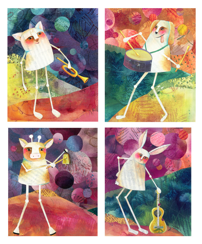 Music Rabbit - fine art print