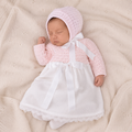 Newborn Dress 'Piquet Pink'- 2pc