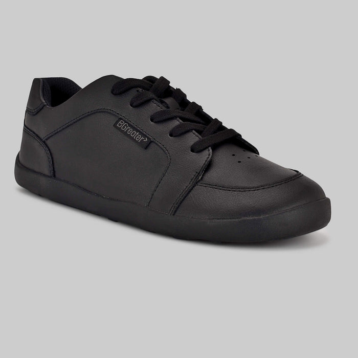 Black Kids School Shoe - Main