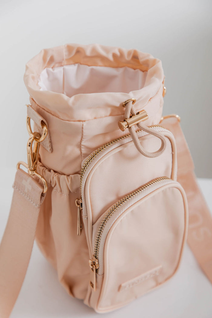 Noah Water Bottle Bag - Soft Pink Blush - Suni and Sol - The Self Styler