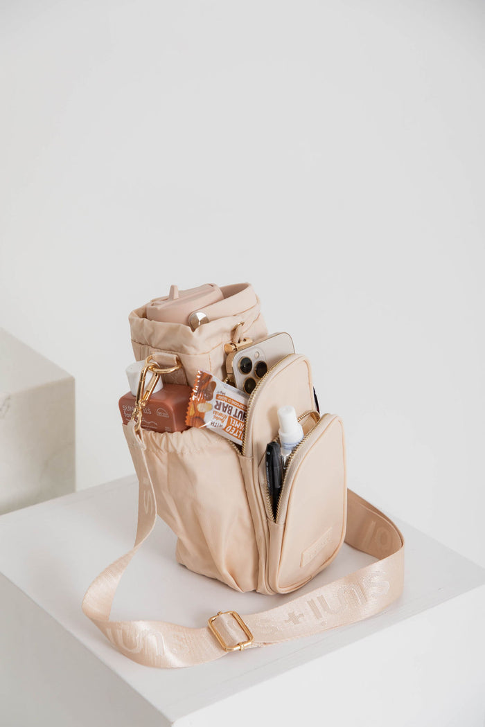 Noah Water Bottle Bag - Soft Pink Blush - Suni and Sol - The Self Styler