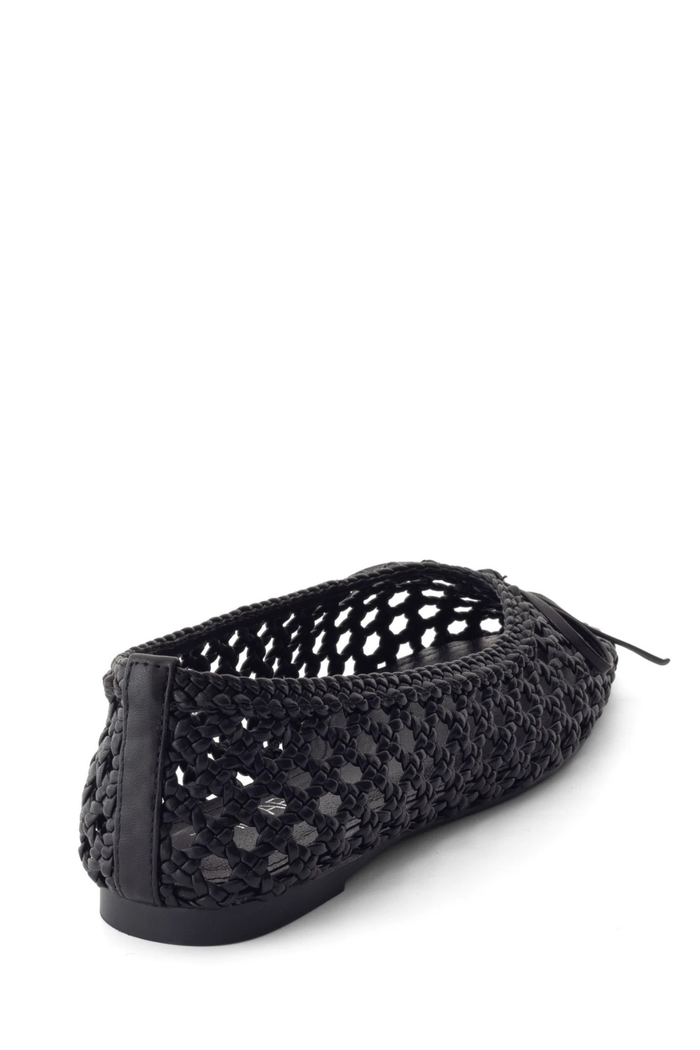 Oaklyn Woven Ballet Flats - Black