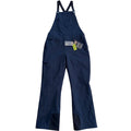Women's black Obermeyer Malta Bib Overalls ski pants, size 8, with adjustable straps and waterproof fabric, designed for winter sports.