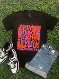 {OH HOW HE LOVES US} Charblack V-Neck Tee