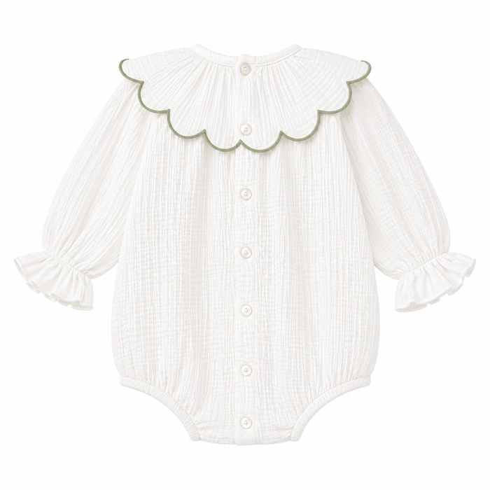 Onesie 'Muslin Bubble' Sage Green