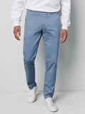 ORGANIC COTTON TWILL BLUE CHINOS
