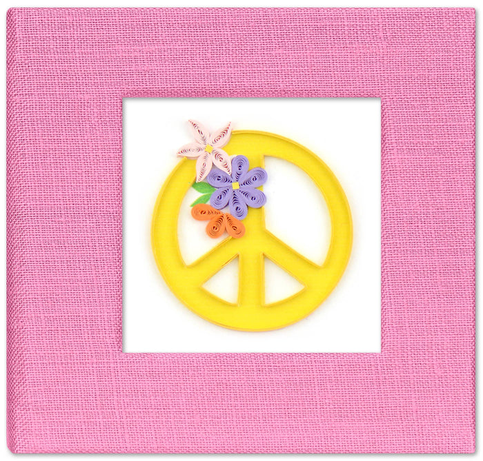 Peace Sign Sticky Note Pad Cover