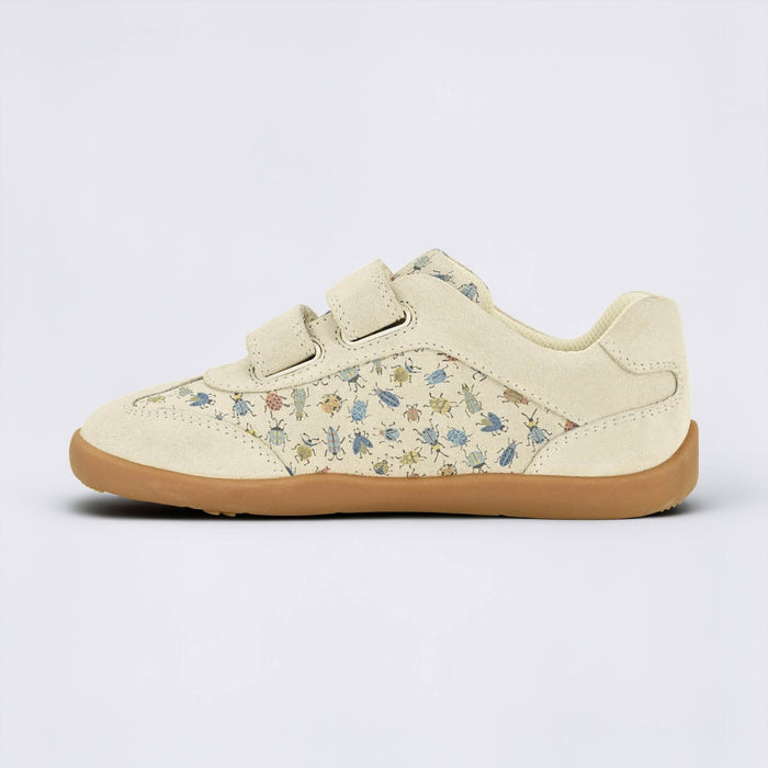 Kids Suede Velcro Trainer Bug - inside