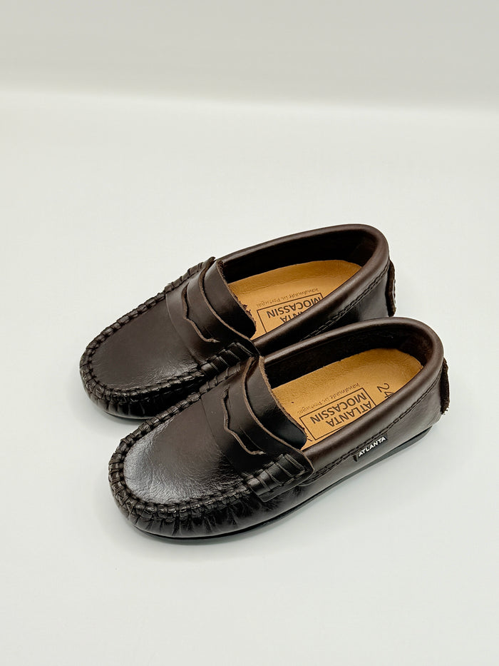Penny Loafer Moccasins Dark Brown