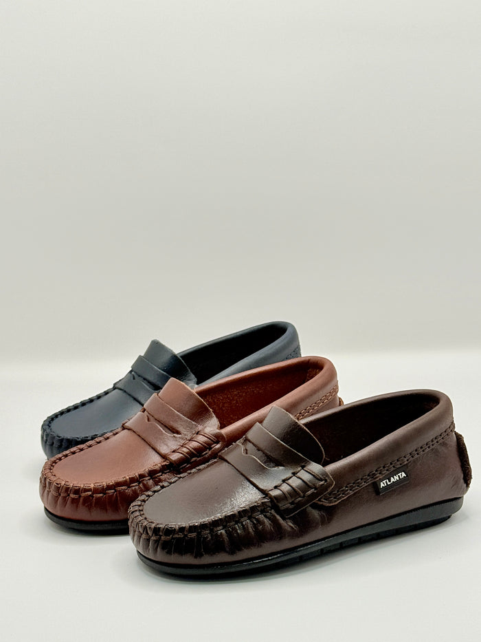 Penny Loafer Moccasins Dark Brown
