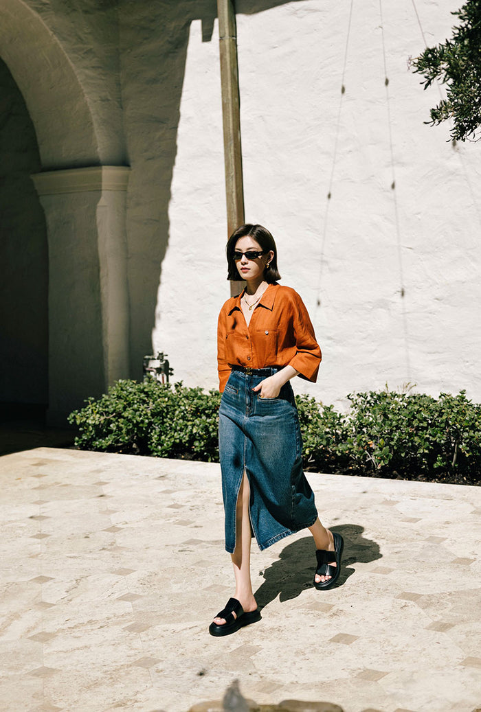Petite Studio's Pippa Denim Skirt