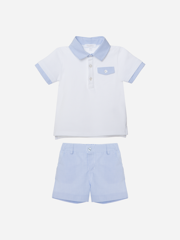 Pique Jersey Polo Set