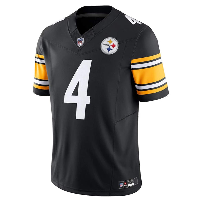 Nike Pittsburgh Steelers Metcalf youth large #4 jersey, front view, featuring team logo and player number, new with tags.