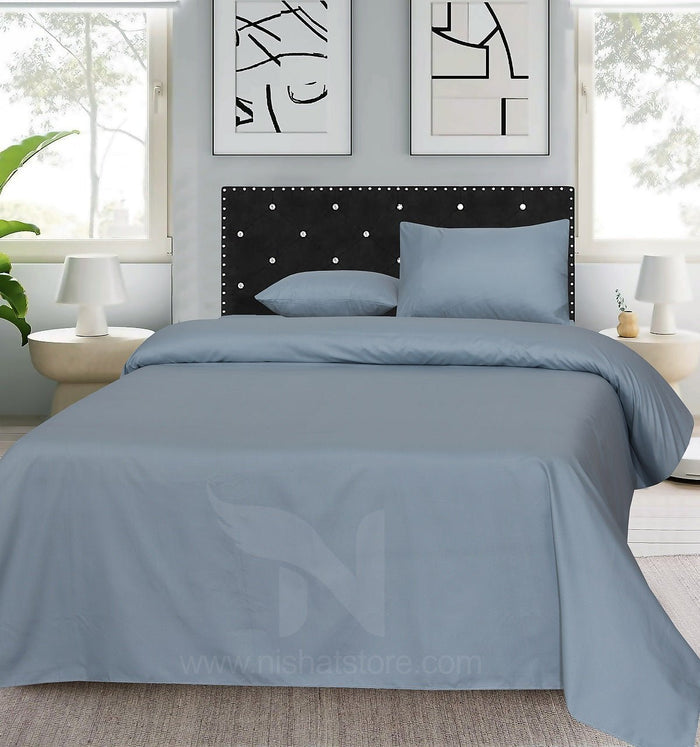 Plain Double Bed Sheet Design NC-C 151 - Nishat Creative Store
