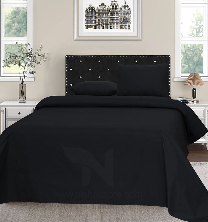 Plain Double Bed Sheet Design NC-P 146 - Nishat Creative Store