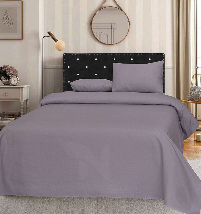 Plain Double Bed Sheet Design NC-S 142 - Nishat Creative Store