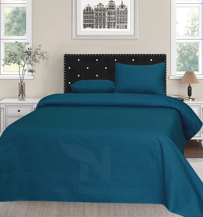 Plain Double Bed Sheet Design NC-S 145 - Nishat Creative Store