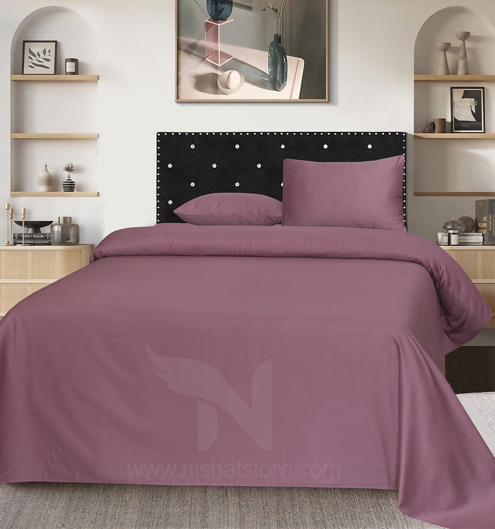 Plain Double Bed Sheet Design NC-S 156 - Nishat Creative Store