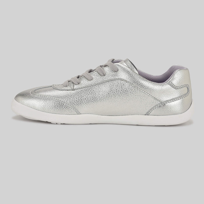 Kids Metallic Silver Trainer - Inside