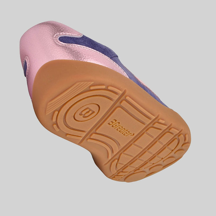 Kids Suede Trainer Purple - Floating