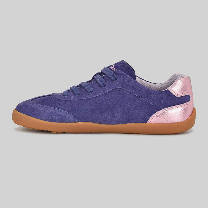Kids Suede Trainer Purple - Inside