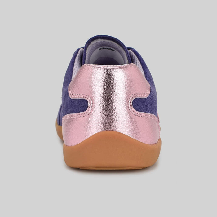 Kids Suede Trainer Purple - Back