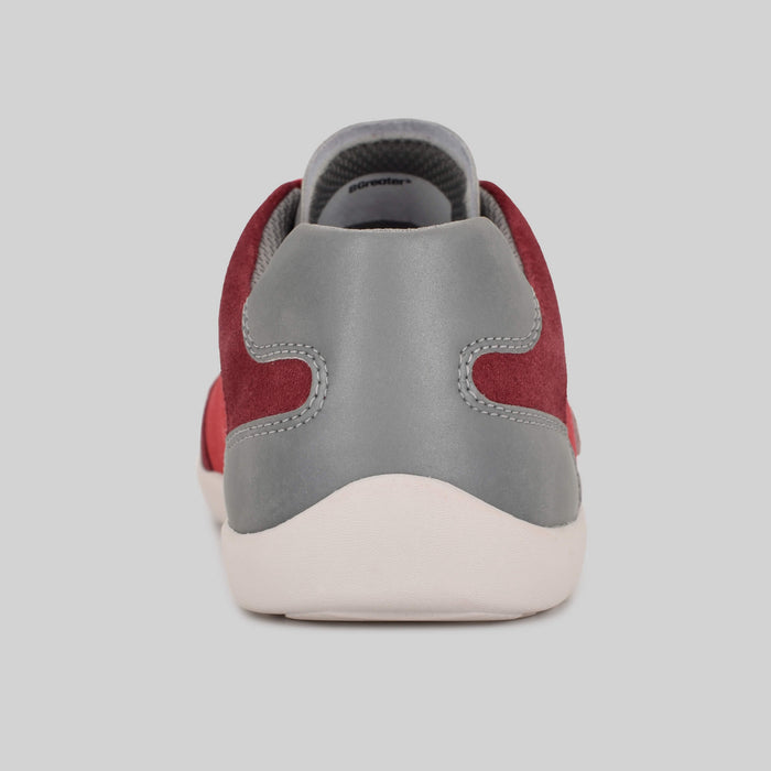 Kids Suede Trainer Red - Back