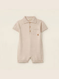 Polo Romper 'Loving' Beige