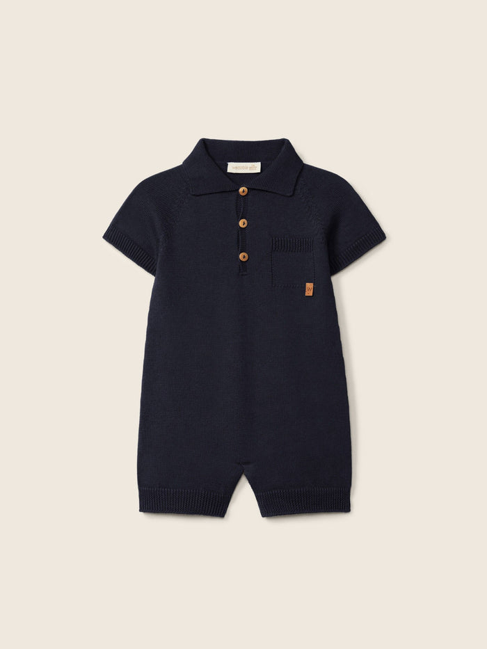 Polo Romper 'Summer' Navy