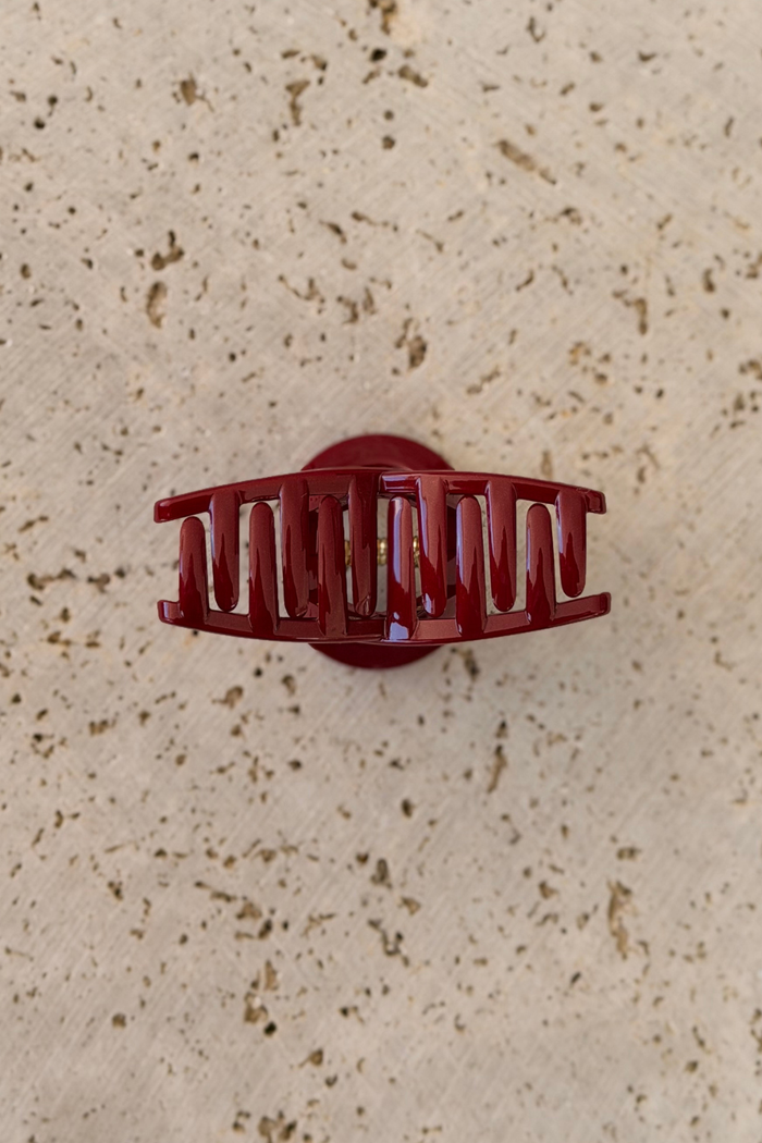 Posie Loop Hair Claw Clip - Sangria Shimmer - The Self Styler