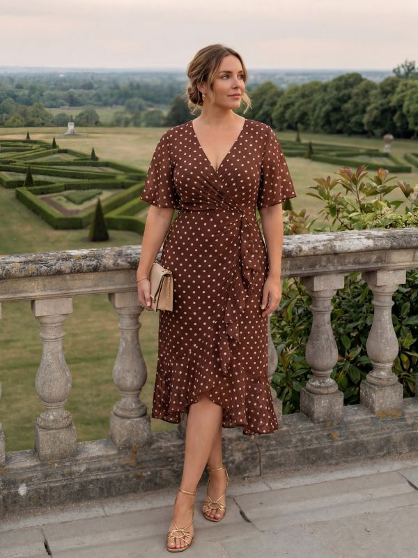 Brown Polka Dots / 16