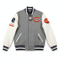 Men's Pro Standard Chicago Bears varsity jacket in medium, featuring team logo and classic varsity design with contrasting sleeves.