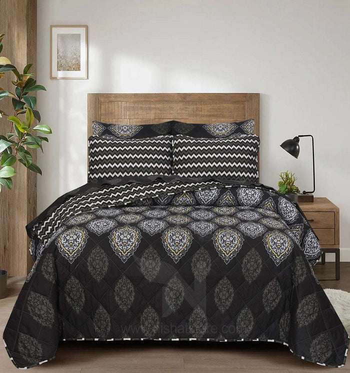 Quilted Comforter Set 6 Pcs Design 893 - Nishat Creative Store