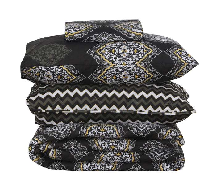Quilted Comforter Set 6 Pcs Design 893 - Nishat Creative Store