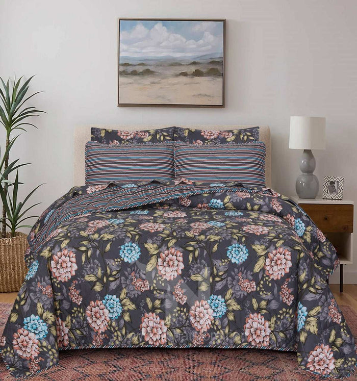 Quilted Comforter Set 6 Pcs Design 897 - Nishat Creative Store