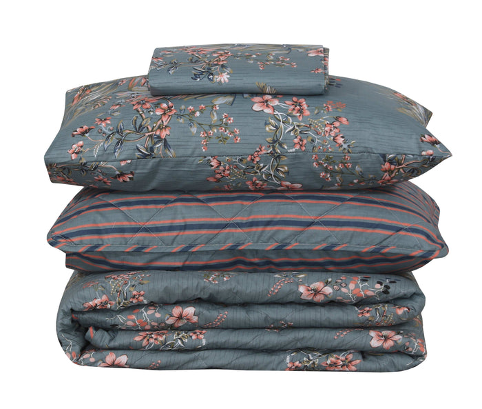 Quilted Comforter Set 6 Pcs Design 898 - Nishat Creative Store