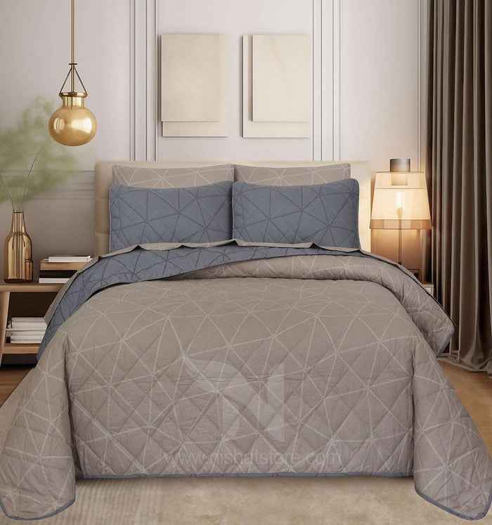 Quilted Comforter Set 6 Pcs Design 906 - Nishat Creative Store