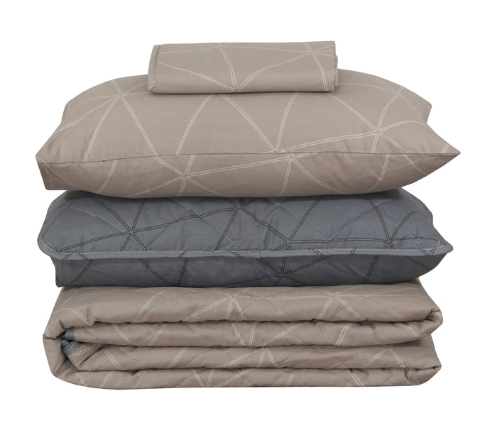 Quilted Comforter Set 6 Pcs Design 906 - Nishat Creative Store