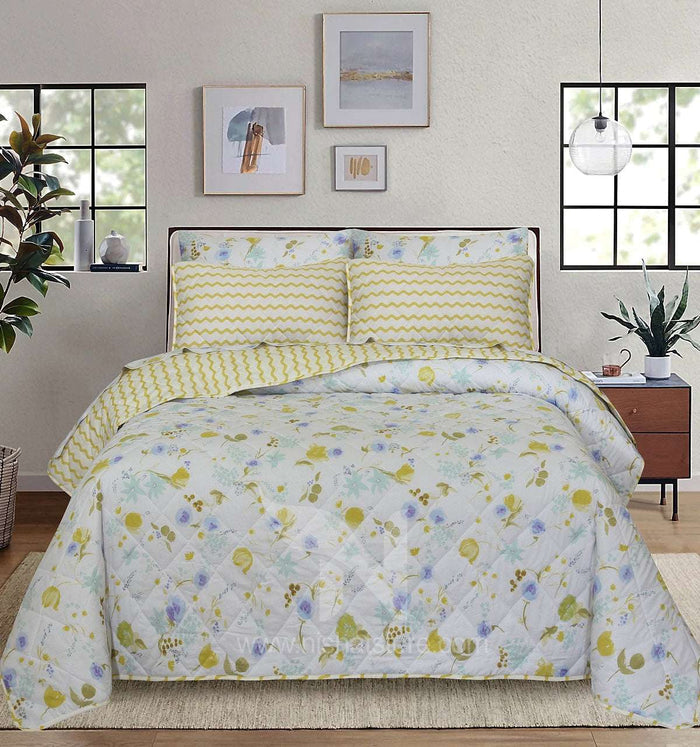 Quilted Comforter Set 6 Pcs Design 908 - Nishat Creative Store