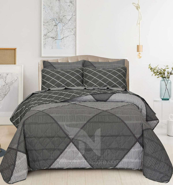 Quilted Comforter Set 6 Pcs Design 913 - Nishat Creative Store