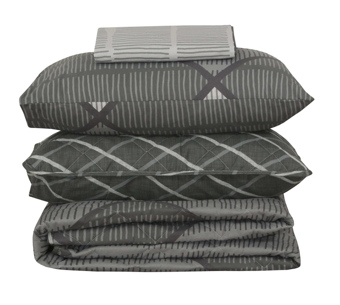 Quilted Comforter Set 6 Pcs Design 913 - Nishat Creative Store