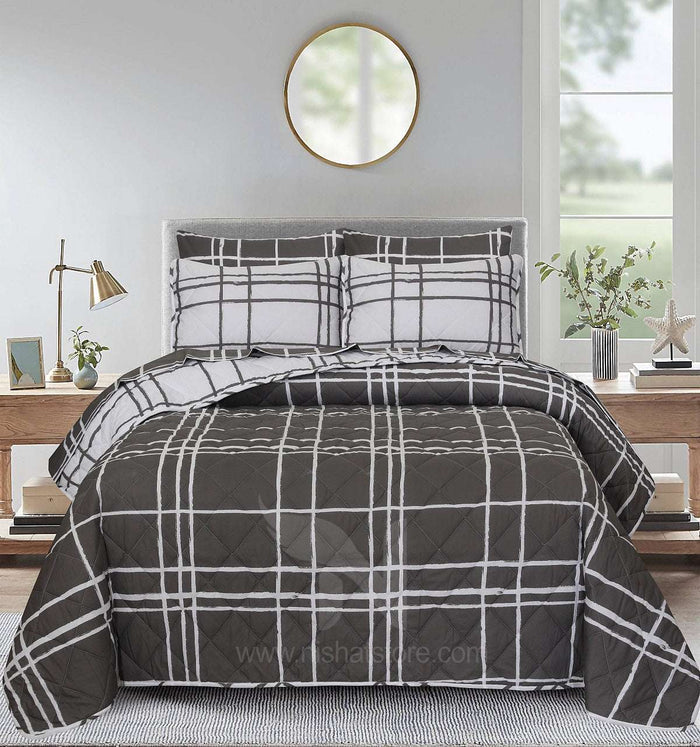 Quilted Comforter Set 6 Pcs Design 914 - Nishat Creative Store