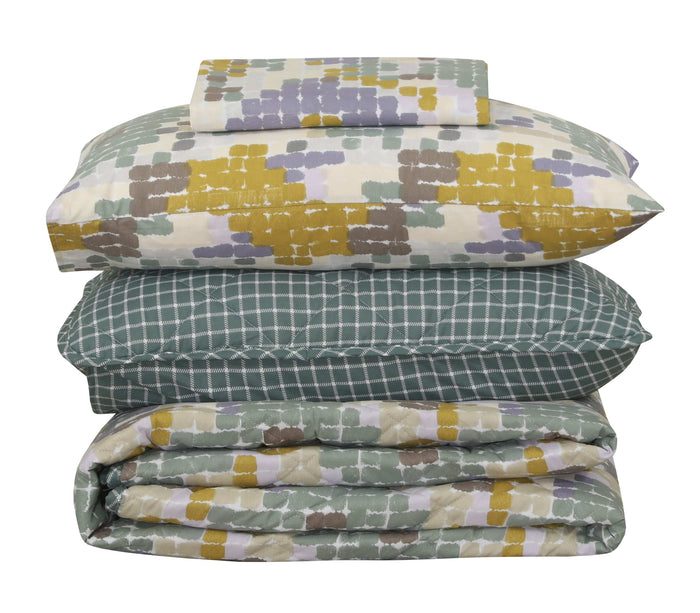 Quilted Comforter Set 6 Pcs Design 915 - Nishat Creative Store