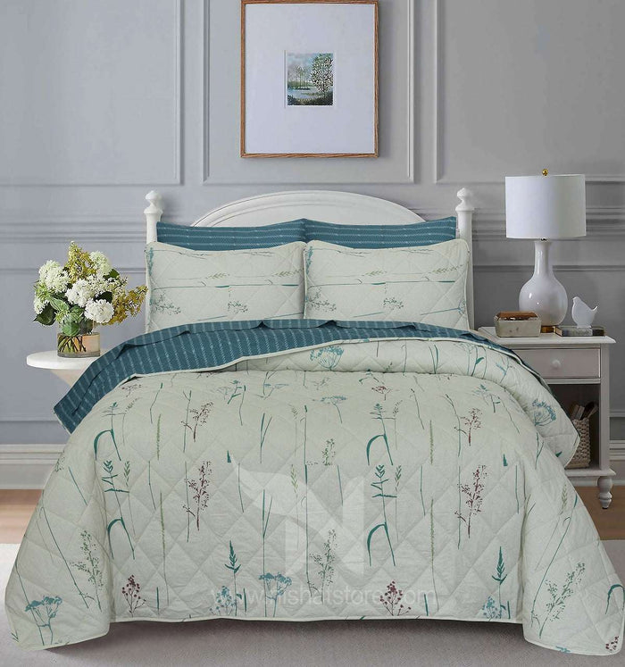 Quilted Comforter Set 6 Pcs Design 919 - Nishat Creative Store