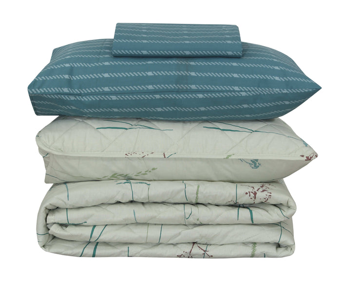 Quilted Comforter Set 6 Pcs Design 919 - Nishat Creative Store