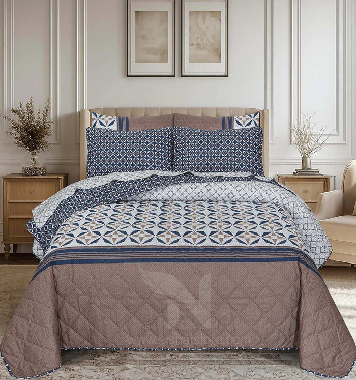 Quilted Comforter Set 6 Pcs Design 924 - Nishat Creative Store