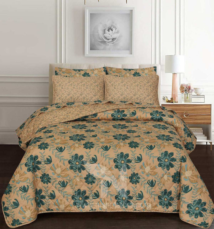 Quilted Comforter Set 6 Pcs Design 927 - Nishat Creative Store