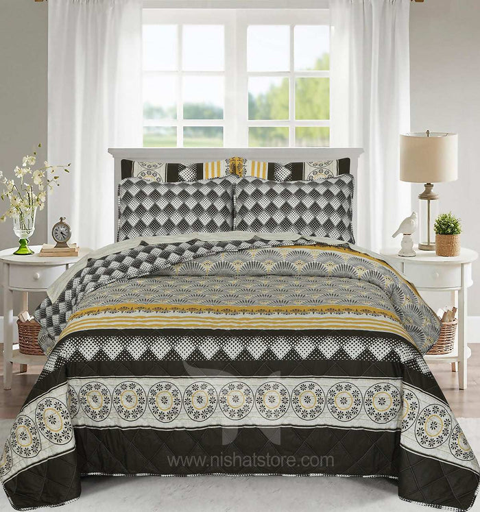 Quilted Comforter Set 6 Pcs Design 929 - Nishat Creative Store