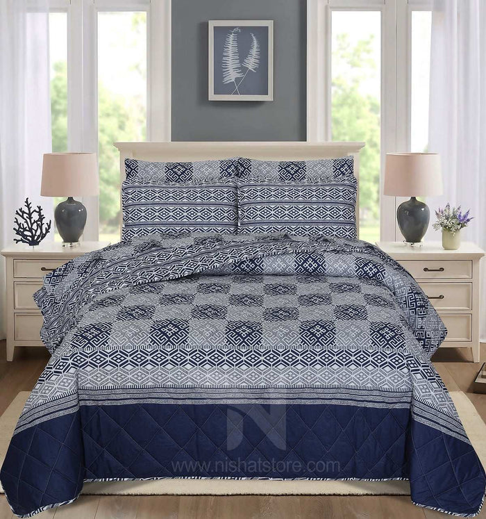 Quilted Comforter Set 6 Pcs Design 932 - Nishat Creative Store