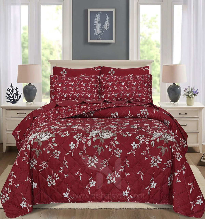 Quilted Comforter Set 6 Pcs Design 933 - Nishat Creative Store